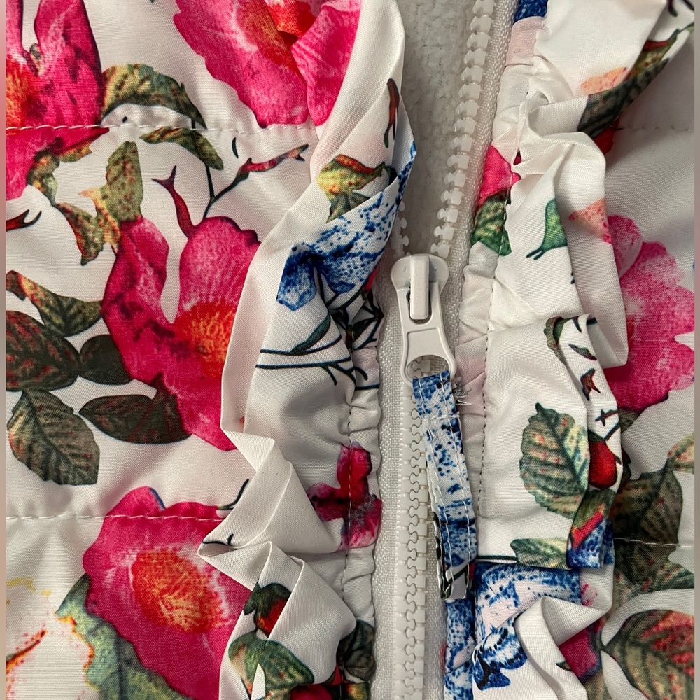 Rothschild  Girls Floral Print Fleece Lined Puffer Jacket 24 M - Picture 11 of 16